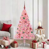 Umjetno predsvijetljeno božićno drvce Ružičasta 150 cm PVC | shoptok.hr