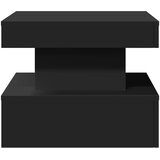  Stolić za kavu s LED svjetlima crni 50 x 50 x 40 cm | shoptok.hr