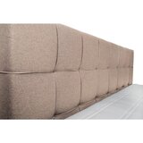 CARRYHOME POSTELJA BOXSPRING 180 cm x 200 cm , tekstil svetlo rjava | Shoptok.si
