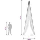  LED božićno drvce 485 cm 1632 LED lampica Topla bijela Željezo | shoptok.hr