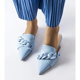 Gemre Blue flip-flops with chain Patenaude | Shoptok.si