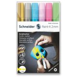 Jiné Flomaster akrilni marker, Paint-It 310, 2 mm, pastelne boje + zlatna i srebrna 6/1 | shoptok.hr