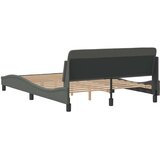  Okvir za krevet Dover tamnosivi 137x190 cm od tkanine | shoptok.hr