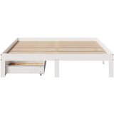  Okvir kreveta s ladicama bez madraca bijeli 140x190 cm | shoptok.hr