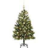 vidaXL Umjetno zložljivo božićno drevo s stožci Zelena 150 cm | Shoptok.si