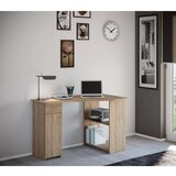 MID.YOU Kotna Pisalna Miza Linzia, Barva Hrasta | Shoptok.si
