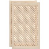  Vrata za ormarić rešetkasti dizajn 2 kom 59,5x99 cm borovina | shoptok.hr
