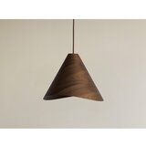  Drveni luster na sajli 1xE27/60W/230V, prečnik 33 cm, masivno drvo/orah/kaučukovo drvo | Eponuda.com