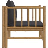  Vrtna sofa od bambusa s tamnosivim jastucima | Eponuda.ba