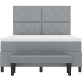  Krevet s opruga kutije Svijetlo siva 160 x 200 cm tkanina | shoptok.hr