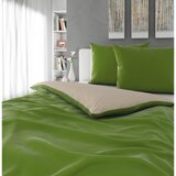 Esposa obojestranska posteljnina uni satin 200/200 cm saten zelena | Shoptok.si