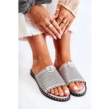 Kesi Openwork slippers with silver Terrys ornament