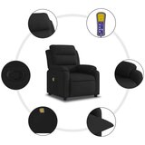  Masažni naslonjač od tkanine crni | shoptok.hr