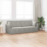  Podni kauč na razvlačenje Svijetlo siva 213 x 70 x 77 cm Baršun | Eponuda.com
