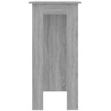  Barski stol s policom boja hrasta sonome 102x50x103,5 cm drveni | shoptok.hr
