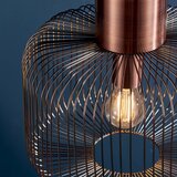 Endon 68986 - Visilica na sajli NICOLA 1xE27/40W/230V u bakarnoj boji | Eponuda.com