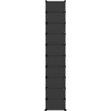  Stalak za cipele crni 44 x 32 x 174 cm PP | shoptok.hr