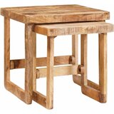  Stolovi za slaganje 2 pcs Smeđa Čvrsto drvo manga | shoptok.hr