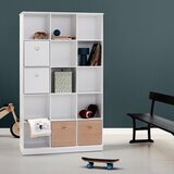 Oliver Furniture® komplet 3 lesenih škatl za regal white/oak | Shoptok.si