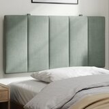 Maison Chic posteljno vzglavje - vzglavna omarica - vzglavna stranica svetlo siva 100 cm žamet, (21703888) | Shoptok.si