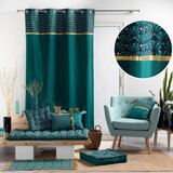 Douceur d intérieur Modrozelena bombažna zavesa 140x240 cm Artchic – | Shoptok.si