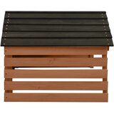  za robotsku kosilicu crno-smeđa 78x74x54 cm od jelovine | shoptok.hr