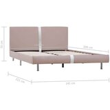  Posteljni okvir kapučino umetno usnje 140x200 cm | Shoptok.si