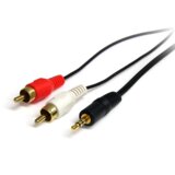 StarTech.com 0.92m, 3.5mm/2xRCA, M/M audio kabel 0,92 m Crno | Shoptok.si
