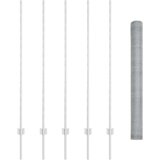  Ograjne stebričke 10 kosov U-kanal 140 cm Pocinkano jeklo, Šesterokotna ograja 1.4 x 10 m Pocinkano jeklo | Shoptok.si