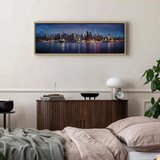  Slika - New York Nights 150x50 U prirodnom drvenom okviru | shoptok.hr