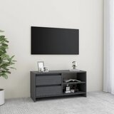 The Living Store TV omarica siva 80x31x39 cm trdna borovina - TV Omarica, (21375316) Cene
