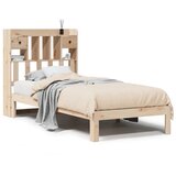vidaXL Knjižna postelja brez vzmetnice 90x200 cm trdna borovina, (21532568) | Shoptok.si