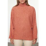 Trendyol Dusty Rose Soft Texture Wide Pattern Knitwear Sweater | Shoptok.si