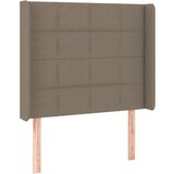  Krevet box spring s madracem LED smeđesivi 80 x 200 cm tkanina | shoptok.hr