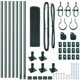 vidaXL Metalni Stupovi za Ograde Set od 2 Zeleni Metal 10 m Izdržljivo Cijene