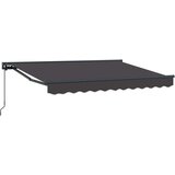  Ručno sklopiva tenda Antracit 2 5 x 2 m Poliester s PU premazom - Antracit (antracitni okvir) 2 5 x 2 m Ručna | shoptok.hr
