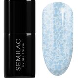 Semilac UV Hybrid Crushed_ICE gel lak za nohte z uporabo UV/LED lučke odtenek 493 Bubble Gum 7 ml | Shoptok.si