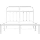 vidaXL Metalni okvir za krevet s uzglavljem bijeli 120x200 cm | shoptok.hr