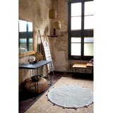 Lorena Canals Okrogla bombažna preproga Bubbly - Olive, natural | Shoptok.si