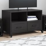 TV ormarić crni 68 x 39 x 43,5 cm čelik | Eponuda.com