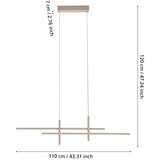 Eglo 901887 - led luster na sajli trepiliano LED/20W/230V bež | Eponuda.com
