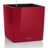 LECHUZA Kompletni set okrasni lonec CUBE 40 - Scarlet rdeča visoki sijaj | Shoptok.si