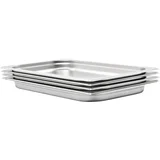 Gastronomske posode 4 kosi GN 1/1 40 mm nerjaveče jeklo