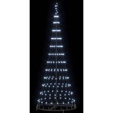 vidaXL LED božično drevesce Hladno bela 138.5 x 138.5 x 399 cm Kovina | Shoptok.si