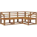  Set vanjskih sofa 4 pcs Prirodna Čvrsto drvo akacije | shoptok.hr