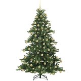 vidaXL Umjetno božićno drvce s nogom with LEDs s stalakom 180cm PVC | shoptok.hr