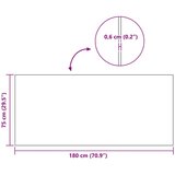  Sportska zaštita Mat Crna 180 x 75 x 0 6 cm PVC - 75 x 180 cm | shoptok.hr