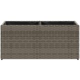 Vrtna sadilica s 2 posude siva 72 x 30 x 32 cm od poliratana | shoptok.hr