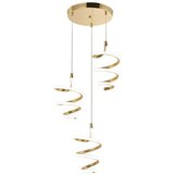 Toolight Viseća LED lampa G075-3CPR Gold | shoptok.hr