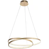 PAUL NEUHAUS Dizajn viseča svetilka zlata 72 cm z LED zatemnitvijo - Rowan